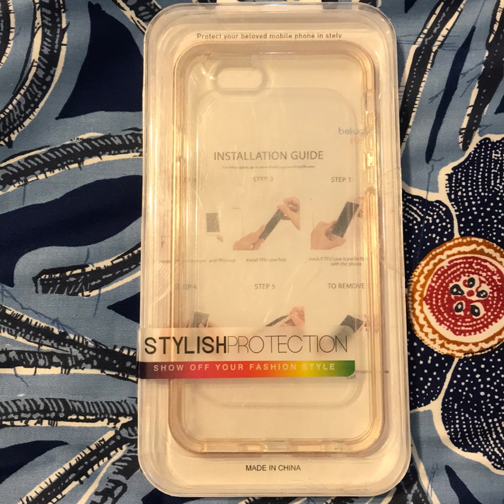 iPhone 6 Rosegold Transparent Case